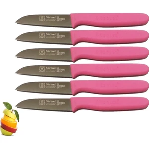Sürmene 61007 Meyve Bıçağı 6'lı ( Ağız Boyu: 7.0 ) Pembe