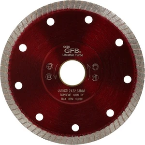 Hassas Kesim Ince Turbo Elmas Seramik - Fayans Kesici 115 mm