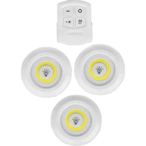 Uzaktan Kumandalı Kablosuz 3'lü LED Spot Lambalar 3 Led+1 Kumanda