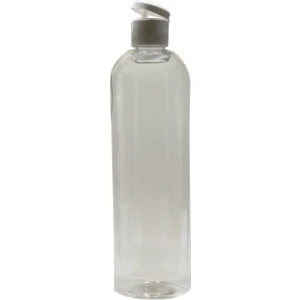 Boş Pet Şişe Ambalaj 400 ml & Kapak 3 Adet Gümüş