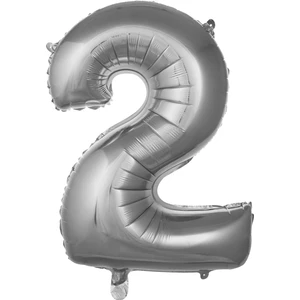 İkm Balon 2 Rakam 76 cm Gümüş Folyo Balon 34 Inc