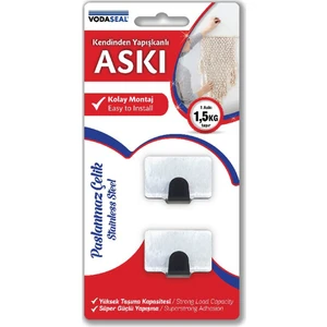 Kendinden Yapışkanlı Askı 2 Li Askı - Kare