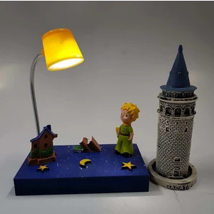 Hediye Seviyorum Galata Kulesi 14 cm Küçük Prens Lambalı