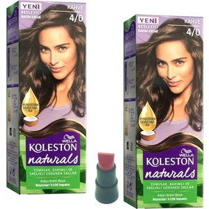 Wella   Naturals Kahve Saç Boyası 4.0 x 2ADET-(TEK Gün Kulanımlık  Ruj )