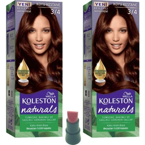 Wella   Naturals Koyu Kestane Saç Boyası 3.4 x 2ADET-(TEK Gün Kulanımlık  Ruj )