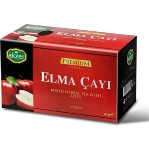 2 Adet Akzer Elma Çayı 40 Süzen Poşet
