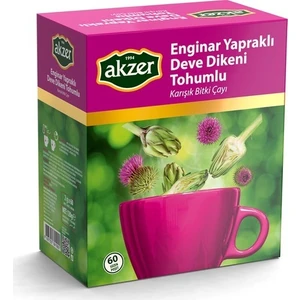 Enginar Yapraklı Deve Dikeni Tohumlu Karışık Bitki Çayı 60 Süzen Poşet