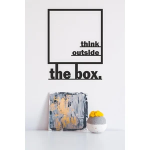 Unt "think Outside The Box" Duvar Dekoru-Süsü, Ahşap Dekoratif Tablo