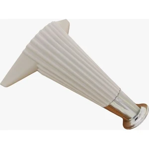 Azm Hırdavat Wetra (Line) Beyaz-Krom 17 cm Plastik Lükens Ayak