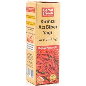 Cemil Efendi 3 Adet Cemil Efendi Kırmızı Acı Biber Yağı 150 ml Soğuk Pres