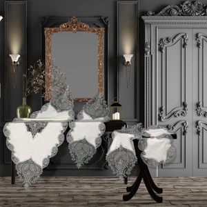 Ceki Home Zambak Keten 5 Parça Salon Takımı