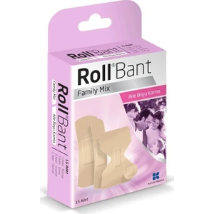 Rollbant Family Mix Aile Boyu Karma Yara Bandı 15LI