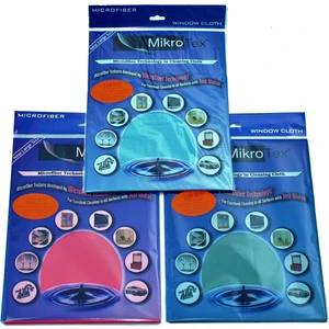 Mikrofiber Kurulama Temizlik ve Cam Bezi 9'lu 3 Renk Mavi-Yeşil-Pembe