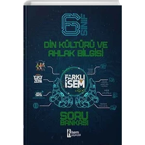 İSEM Yayıncılık 2021 6. Sınıf  Din Kültürü ve Ahlak Bilgisi Soru Bankası