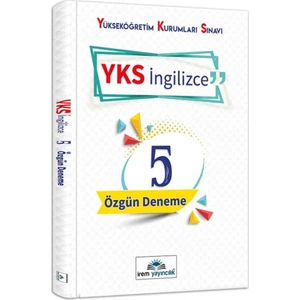 İrem Yayıncılık YKS İngilizce 5'li Özgün Deneme