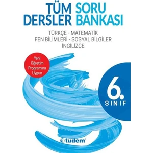 Tudem Yayınları 6. Sınıf Tüm Dersler Soru Bankası