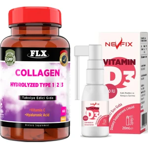 Collagen  Tip-1-2-3 60 Tablet & Vitamin D3 400 Iu 20 ml