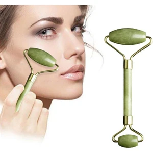 Yeşim Taşı Yüz Cilt Masaj Bakım Aleti Çift Taraflı Jade Roller