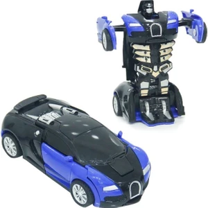 Duman Oyuncak DO2016-5 Robota Dönüşen Araba Sürtmeli 12 cm