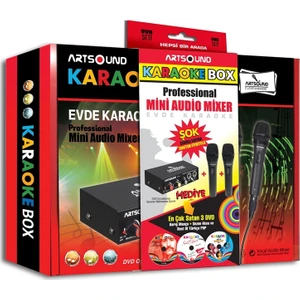 Karaoke Mikrofon Eğlence Paketi (Audio Mixer+Çift Mikrofon+3 DVD)