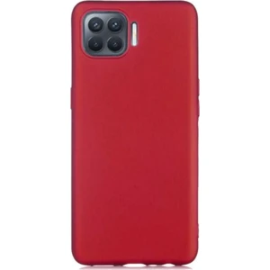 Case 4U Oppo Reno 4 Lite Kılıf Klasik Mat Renkli Yumuşak Premier Silikon Koyu Mor