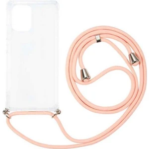 Case 4U Samsung Galaxy Note 10 Lite Kılıf Boyuna Askılı İpli Silikon Arka Kapak X-Rop Rose Gold