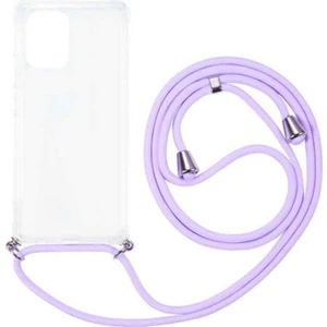 Case 4U Samsung Galaxy Note 10 Lite Kılıf Boyuna Askılı İpli Silikon Arka Kapak X-Rop Mor