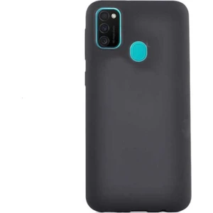 Case 4U Samsung Galaxy M21 Uyumlu Kılıf Klasik Mat Renkli Yumuşak Premier Silikon Siyah