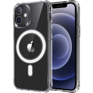 Case 4U Apple iPhone 12 Kılıf Tacsafe Wireless Kapak Şeffaf - Magsafe kablosuz şarj uyumlu