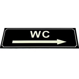Se-Dizayn Wc Tuvalet Tabelası Sağ Ok Işareti Levhası 5 cm x 15 cm