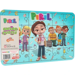 TRT Çocuk Pırıl Ahşap Puzzle 24 Parça