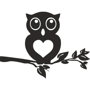 Baykuş Sticker 00456