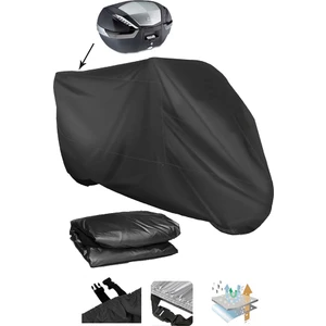 Coverplus Yamaha X-Max 125 Iron Max Motosiklet Brandası Arka Çanta Uyumlu - Siyah