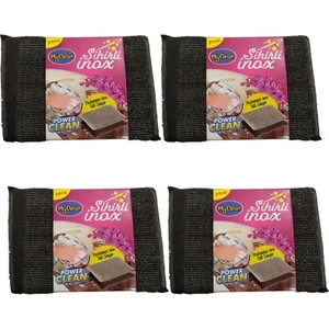 Inox Paslanmaz Telli Sünger Myclean 2'li 2 Paket (4 Adet)