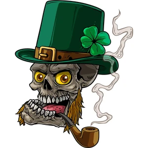 Sticker Fabrikası Şapkalı Kurukafa Kuru Kafa Sticker 00531