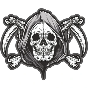 Sticker Fabrikası Azrail Kurukafa Kuru Kafa Kurukafa 00504