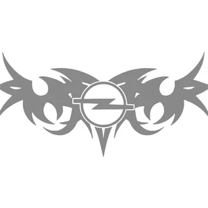 Sticker Fabrikası Kanatlı Opel Logo Sticker 00527