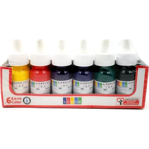 Airbrush Mürekkebi Seti 6 Renk x 30 Ml.