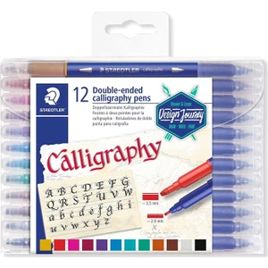 Calligraphy Pen Çift Taraflı Kaligrafi Kalemi Seti 12 Renk