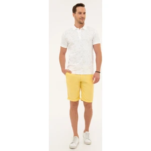 Pierre Cardin Erkek Sarı Standart Fit Bermuda Şort 50224377-VR044