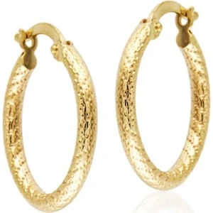 Sembol Gold 14 Ayar Altın Halka Küpe 2,0 cm