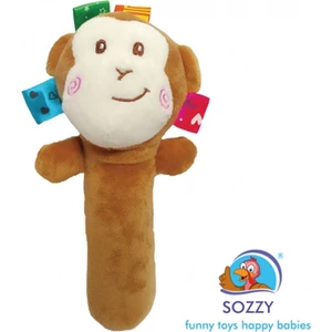 Sozzy Toys Sozzytoys Çıngıraklı Sıksık -Monkey