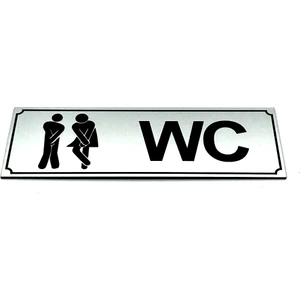 Se-Dizayn Wc Tuvalet Tabelası Bay Bayan Komik Kapı Levhası 5 cm x 15 cm