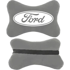 1Araba 1Ev Ford Fiesta Sport Coupe Oto Koltuk Boyun Yastığı Gri 2 Adet