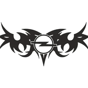 Sticker Fabrikası Kanatlı Opel Logo Sticker 00527
