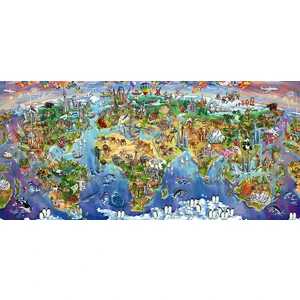 2000 Parça Dünya Harikaları Panorama Puzzle