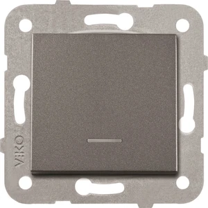 Novella ( Siyah Mekanizma + Siyah Kapak ) Işıklı Anahtar