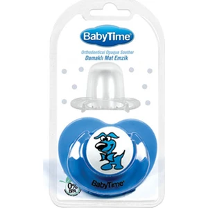 Babytime Damaklı Mat Emzik BT138-2 Mavi