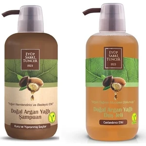 Eyüp Sabri Tuncer Doğal Argan Yağlı Şampuan 600 ml + Duş Jeli 600 ml