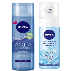 Aqua Sensation Canlandırıcı Temizleme Jeli +  Canlandırıcı Yüz Temizleme Köpüğü 150 ml